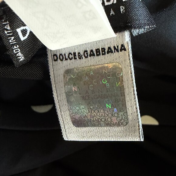 Dolce & Gabbana one piece black polkadot swimsuit Sz XL - Picture 7 of 9